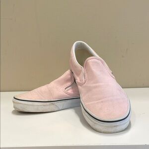 Vans Light Pink Slip-On Shoes